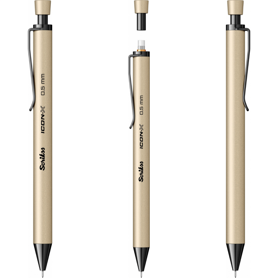 Scrikss Icon-X Metal 0,5 Mm Versatil - Uçlu Kalem Bej