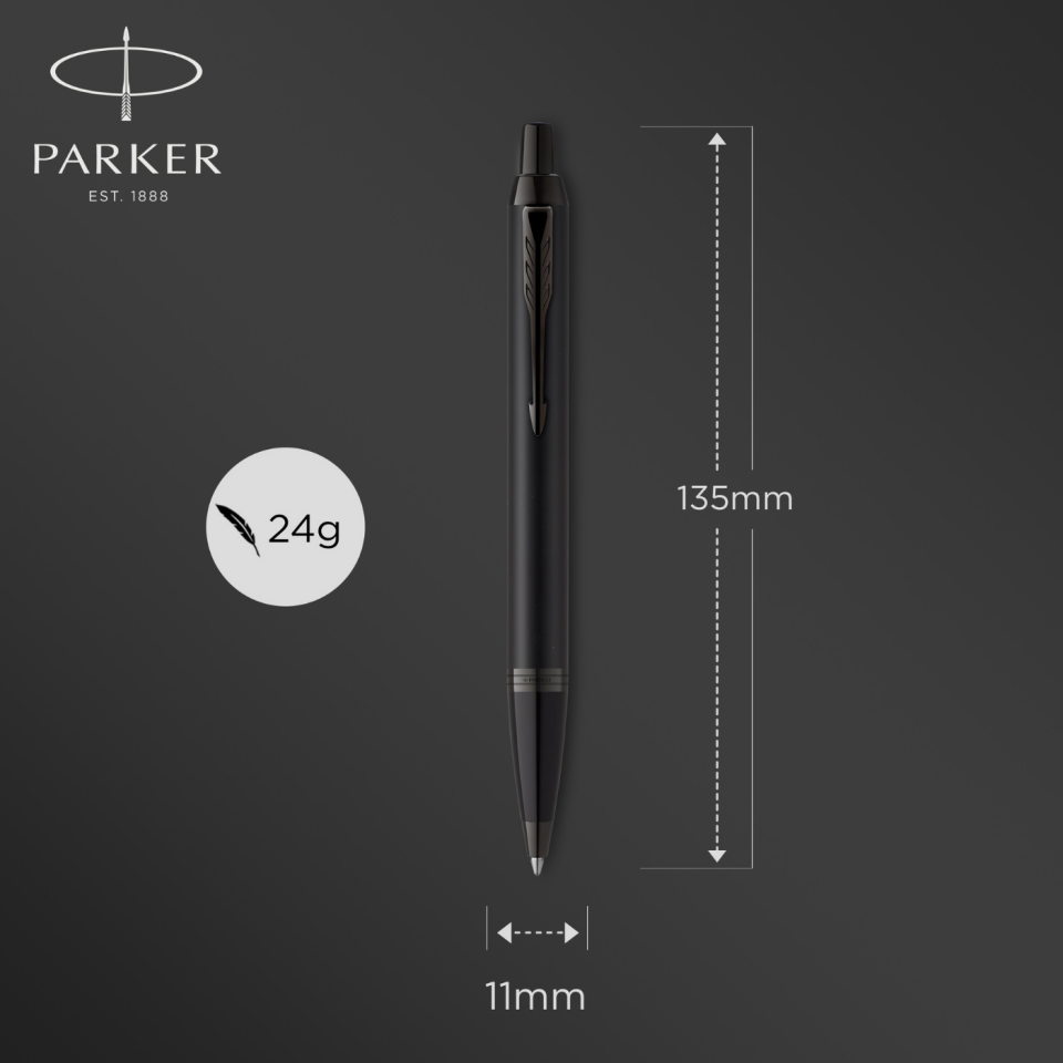 Parker IM Mat Metalik Siyah BT Tükemez Kalem 2127618