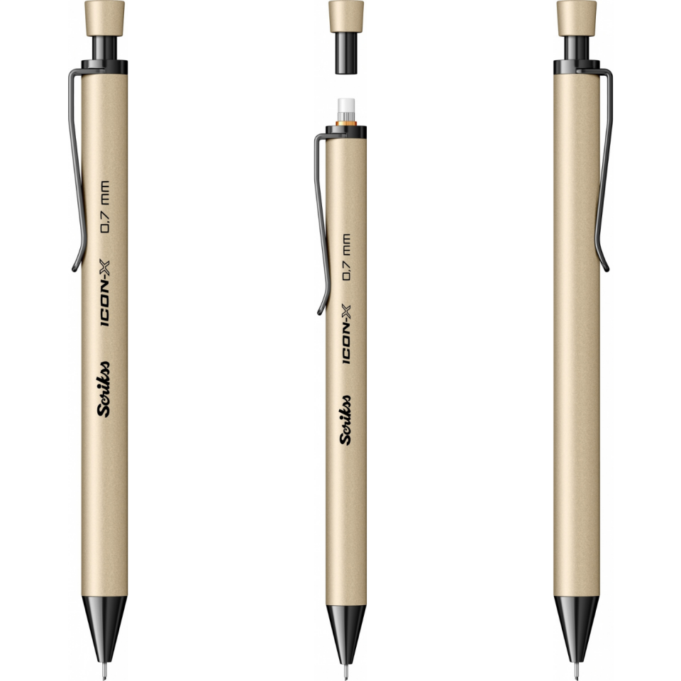 Scrikss Icon-X Metal 0,7 mm Versatil - Uçlu Kalem Bej