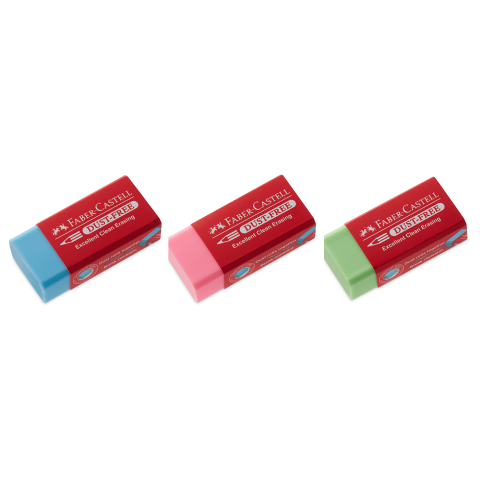 Faber-Castell Dust-Free Renkli Sınav Silgisi