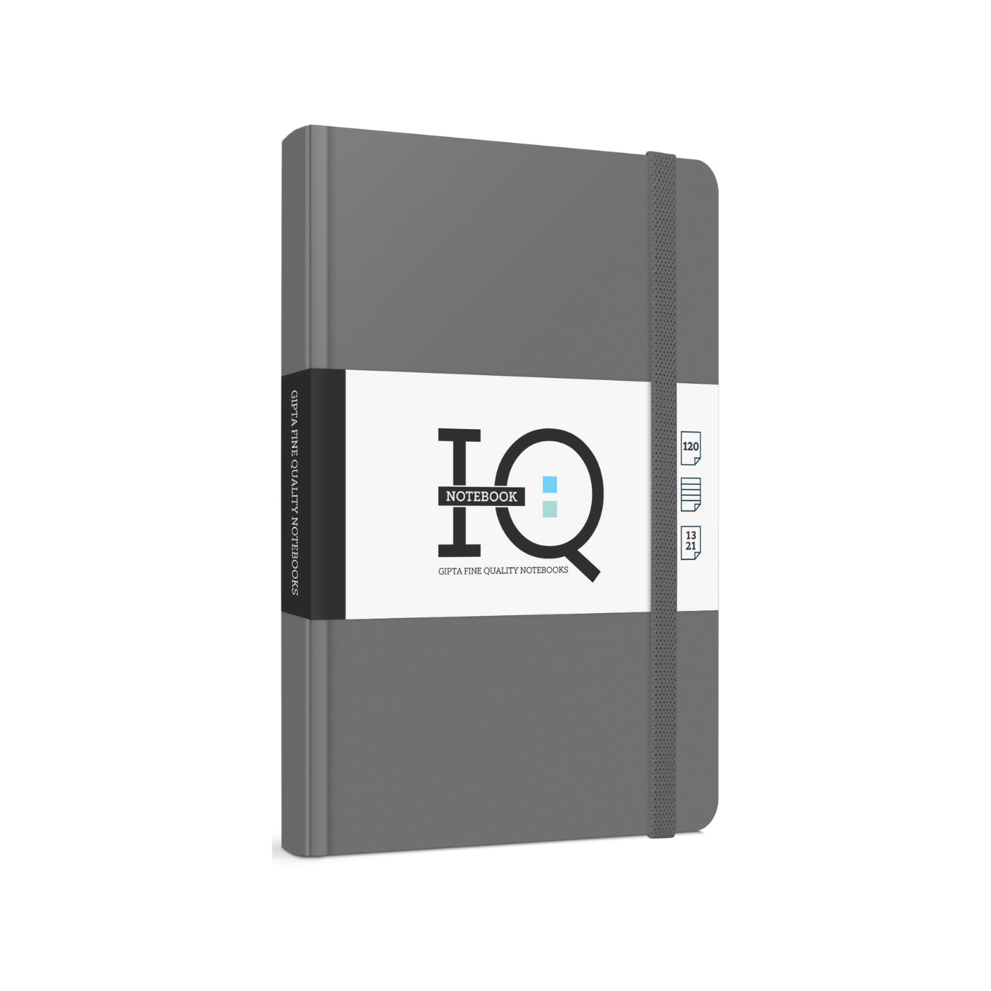 Gıpta 3943 IQ İplik Dikişli Sert Kapak 13x21 cm Notebook Gri