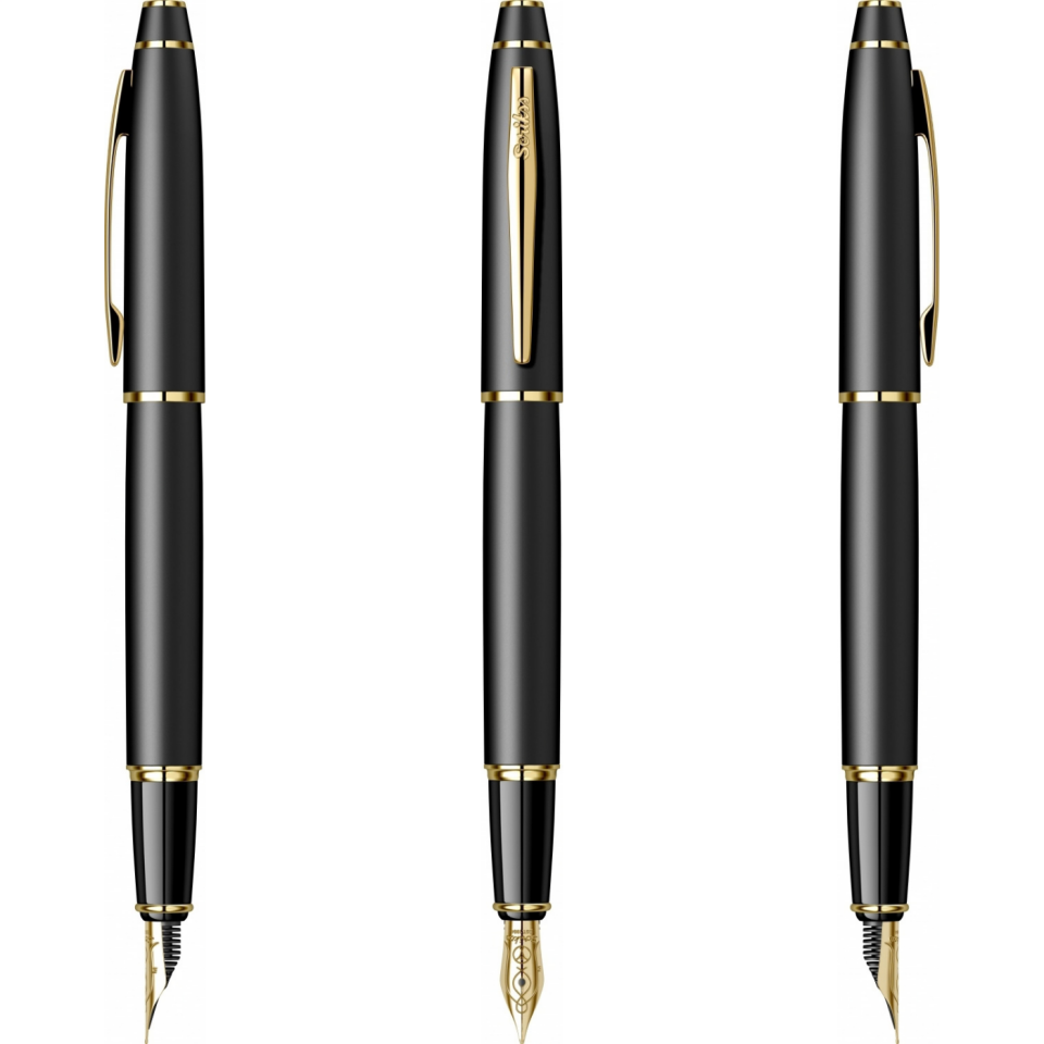 Scrikss Noble 35 Dolmakalem Mat Siyah Altın