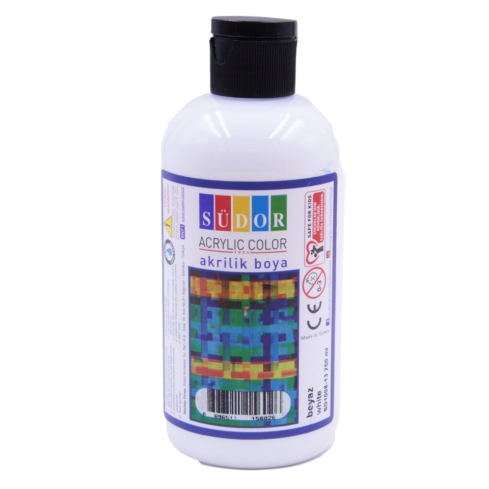 Südor Akrilik Boya 250 ml Beyaz
