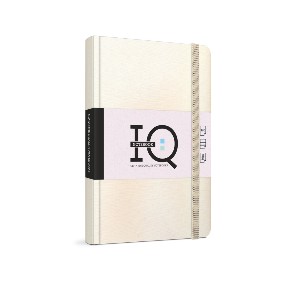 Gıpta 3943 IQ İplik Dikişli Sert Kapak 13x21 cm Notebook Krem