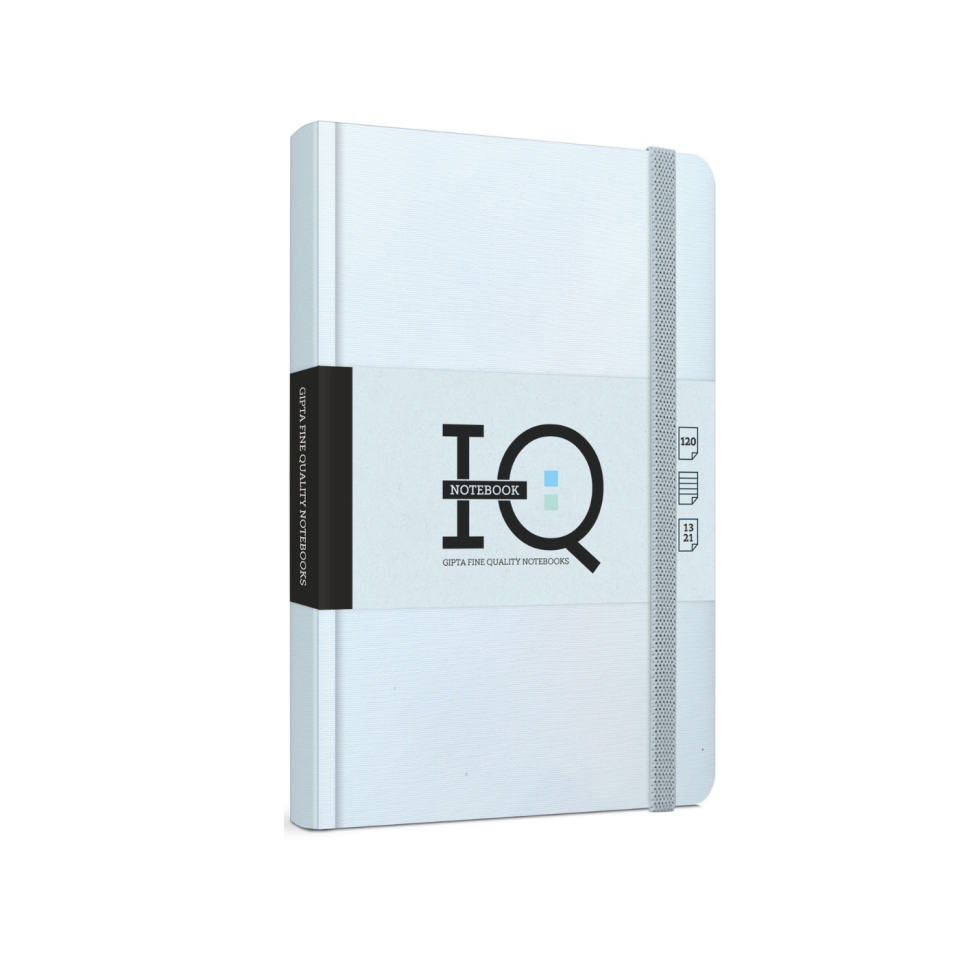Gıpta 3943 IQ İplik Dikişli Sert Kapak 13x21 cm Notebook Buz Mavi