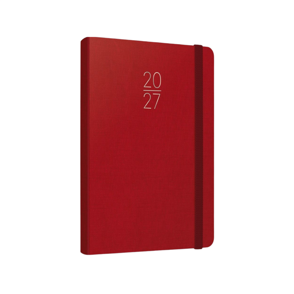 Gıpta 139-ERK Ekonomik Ciltbezi 13x21 cm Günlük Ajanda Kırmızı 2027