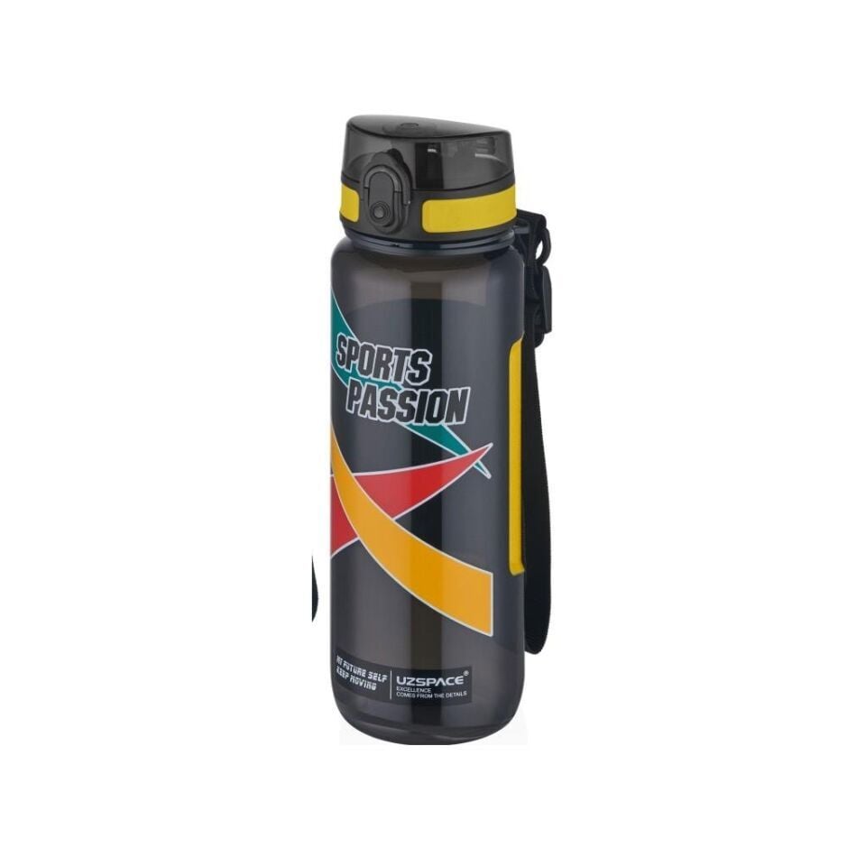 Uzspace 6042 Kaydırmaz Gövde Sporcu Tritan Matara 800 ml Mor