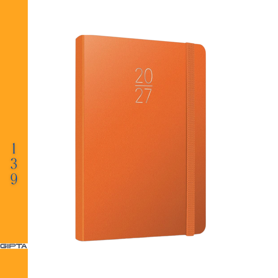Gıpta 139-ERK Ekonomik Ciltbezi 13x21 cm Günlük Ajanda Turuncu 2027