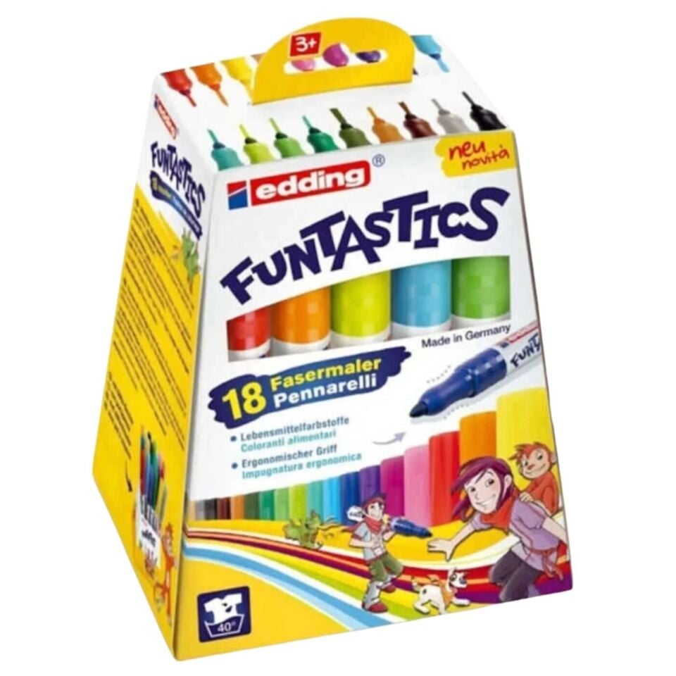Edding Funtastics E-14 Keçe Uçlu Kalem Kalın 18'li Set