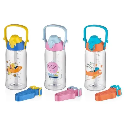 Uzspace 2202 Pipetli Askılı Çocuk Tritan Matara 600 ml