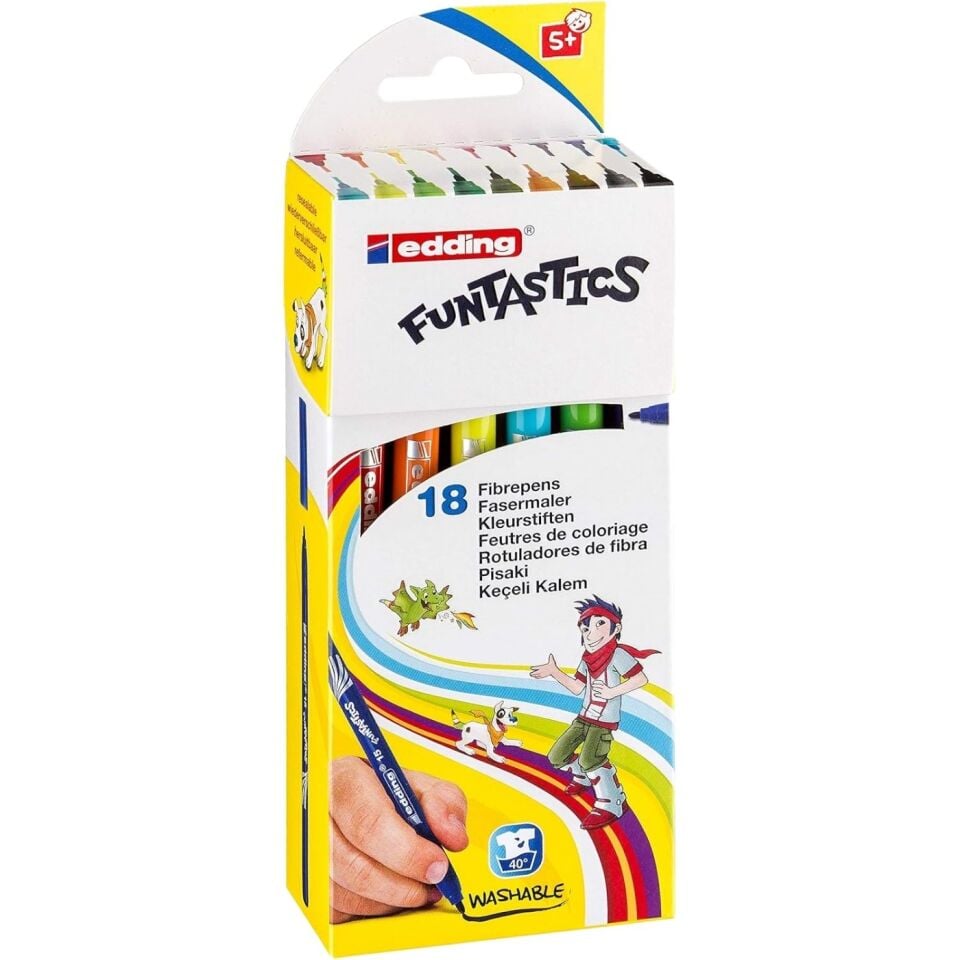 Edding Funtastics E-15 Keçe Uçlu Kalem İnce 18'li Set