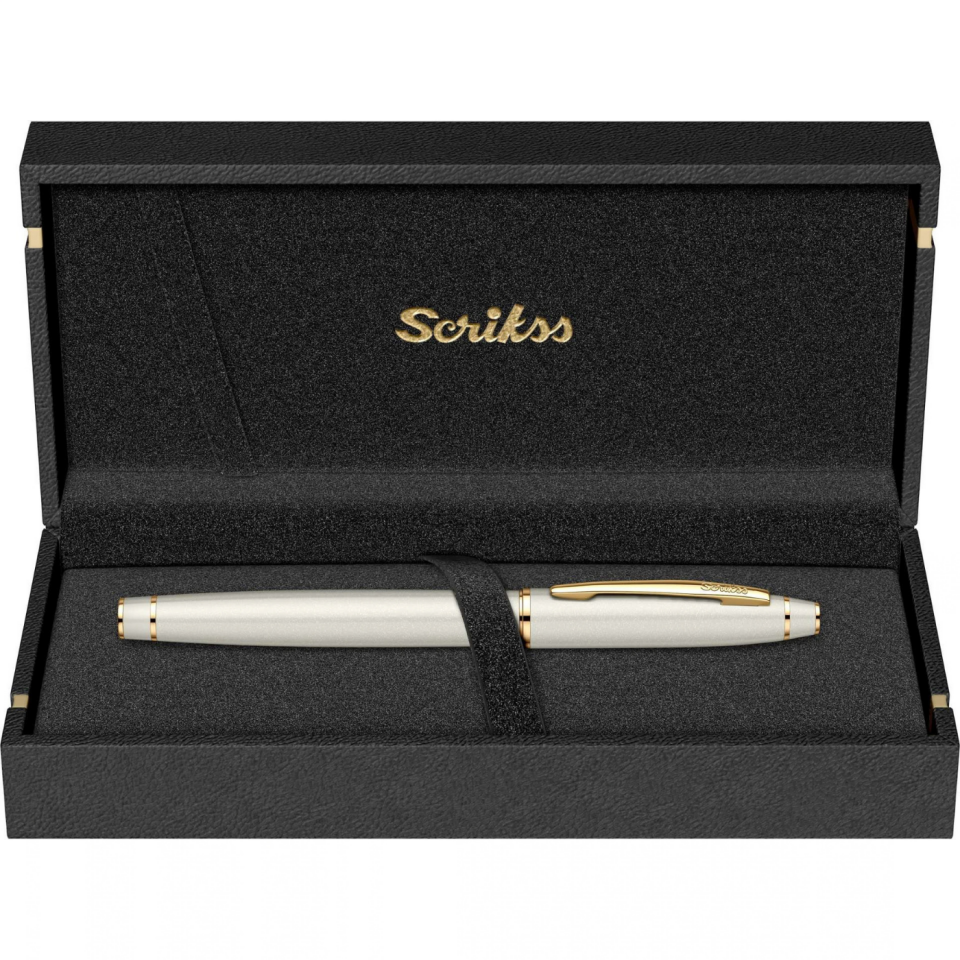 Scrikss Noble 35 Roller Kalem Beyaz Altın
