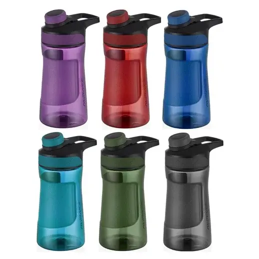 Uzspace 9009 Mıknatıslı Kapak Silikonlu Tritan Matara 530 ml