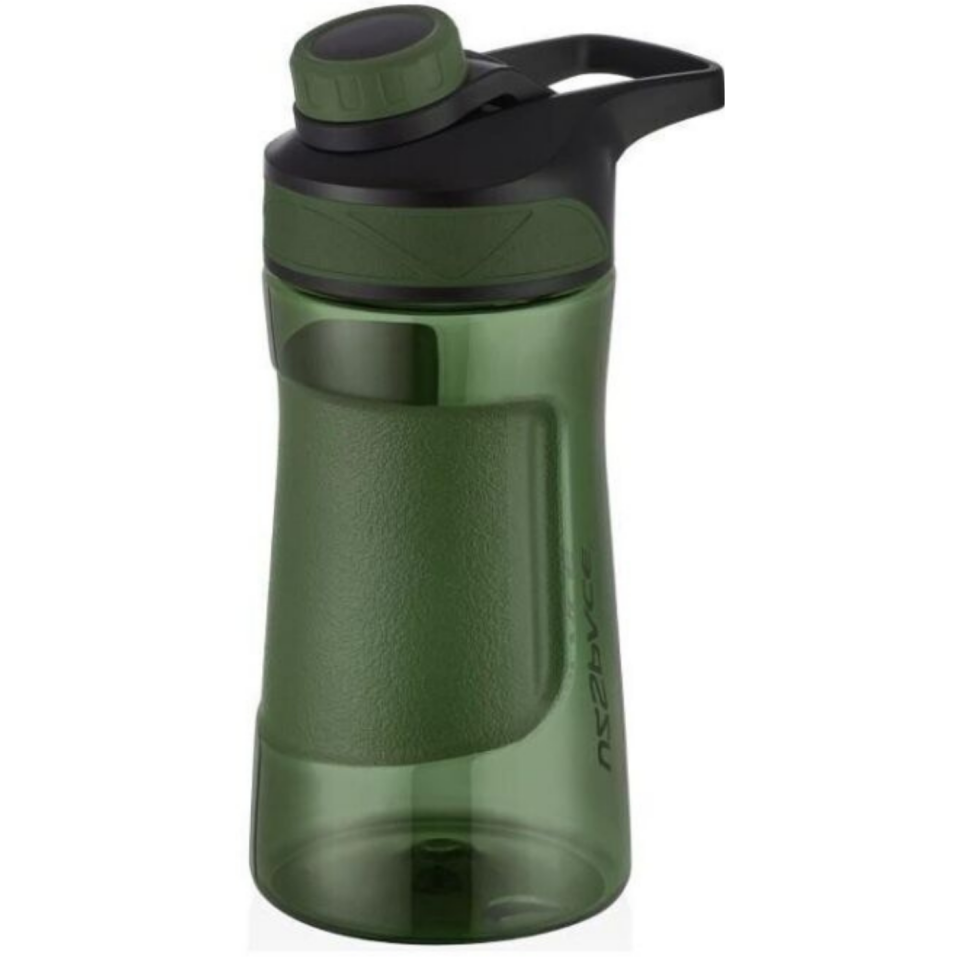 Uzspace 9009 Mıknatıslı Kapak Silikonlu Tritan Matara 530 ml Mor