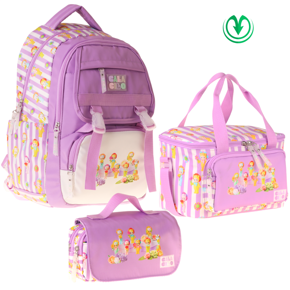 Calacilo Sırt Çantası (Flowers) Set C4071