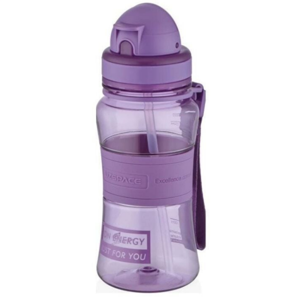 Uzspace 5023 Silikon Gövde Tritan Su Matarası 300 ml Gri