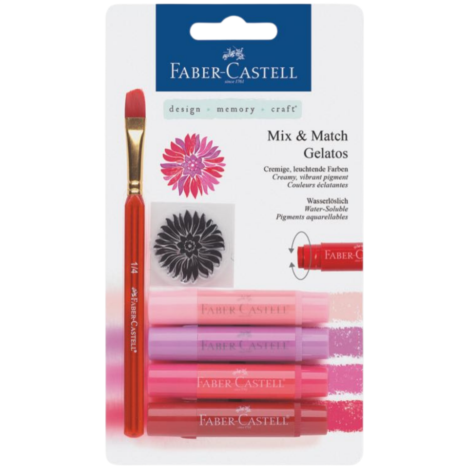 Faber-Castell Faber Gelato Mum Boya Kırmızı Tonlar 4 Renk 121802