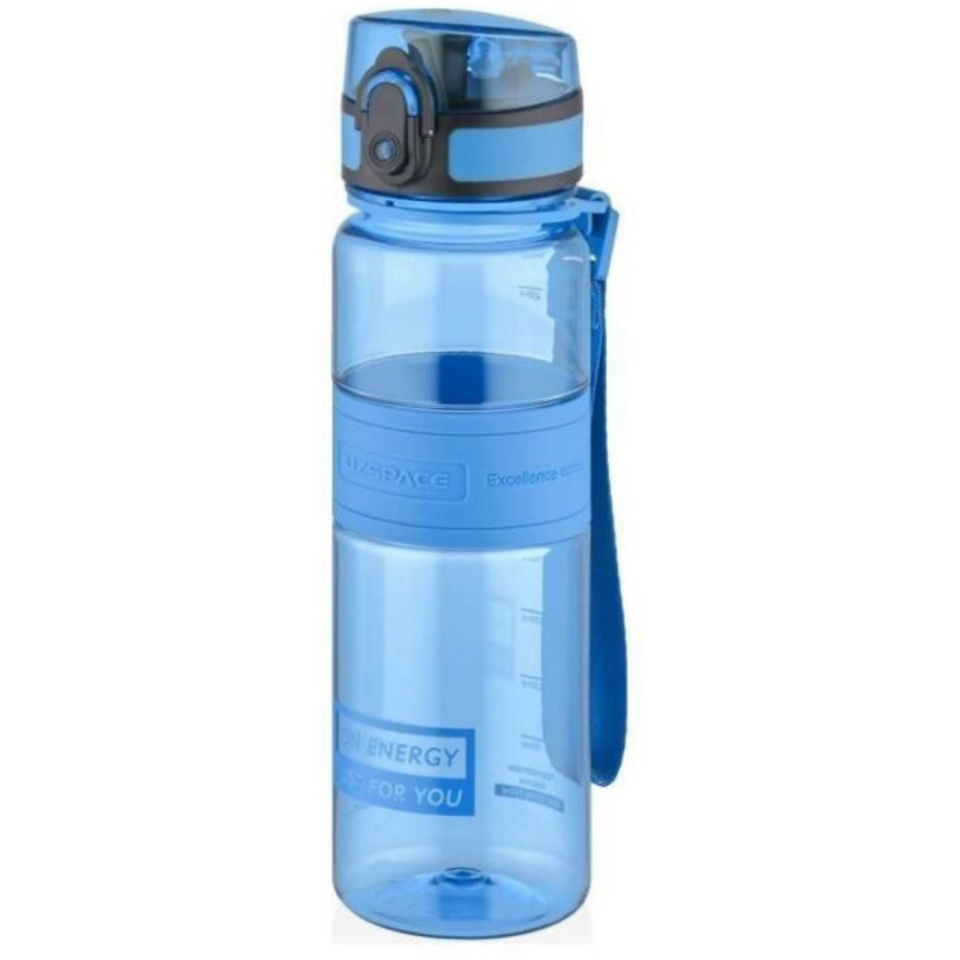 Uzspace 5026 Silikon Gövde Tritan Su Matarası 550 ml Mavi