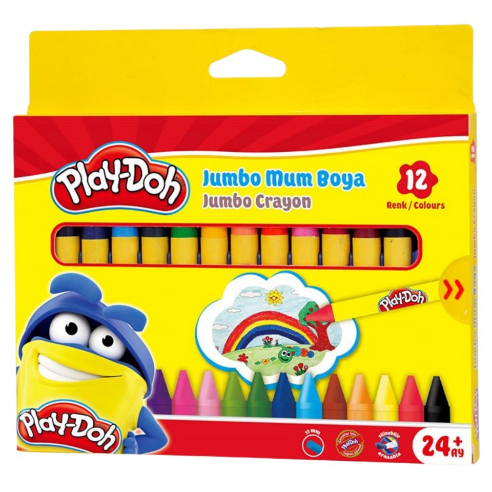 Play-Doh PCR005 Mum Boya Crayon 12 Renk