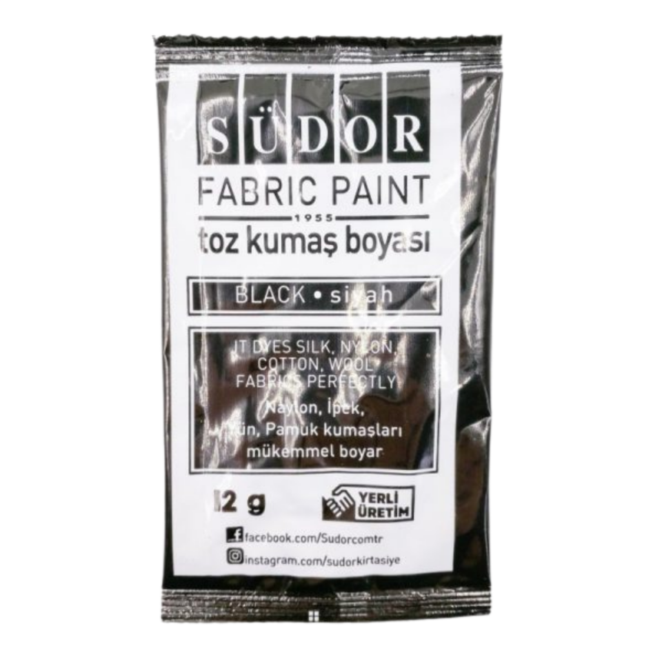 Südor Toz Kumaş Boyası Siyah
