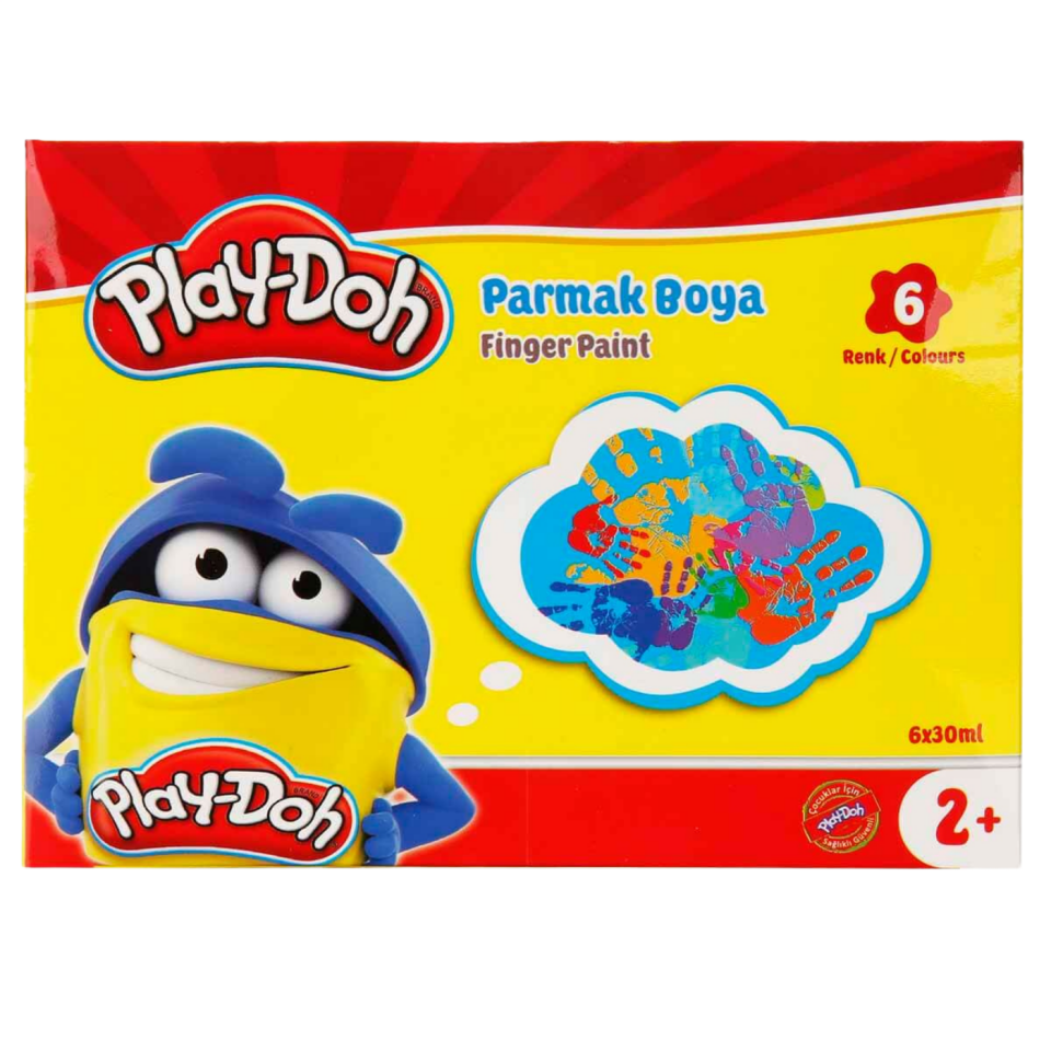 Play-Doh PR018 Parmak Boyası 6 Renk 30 ml