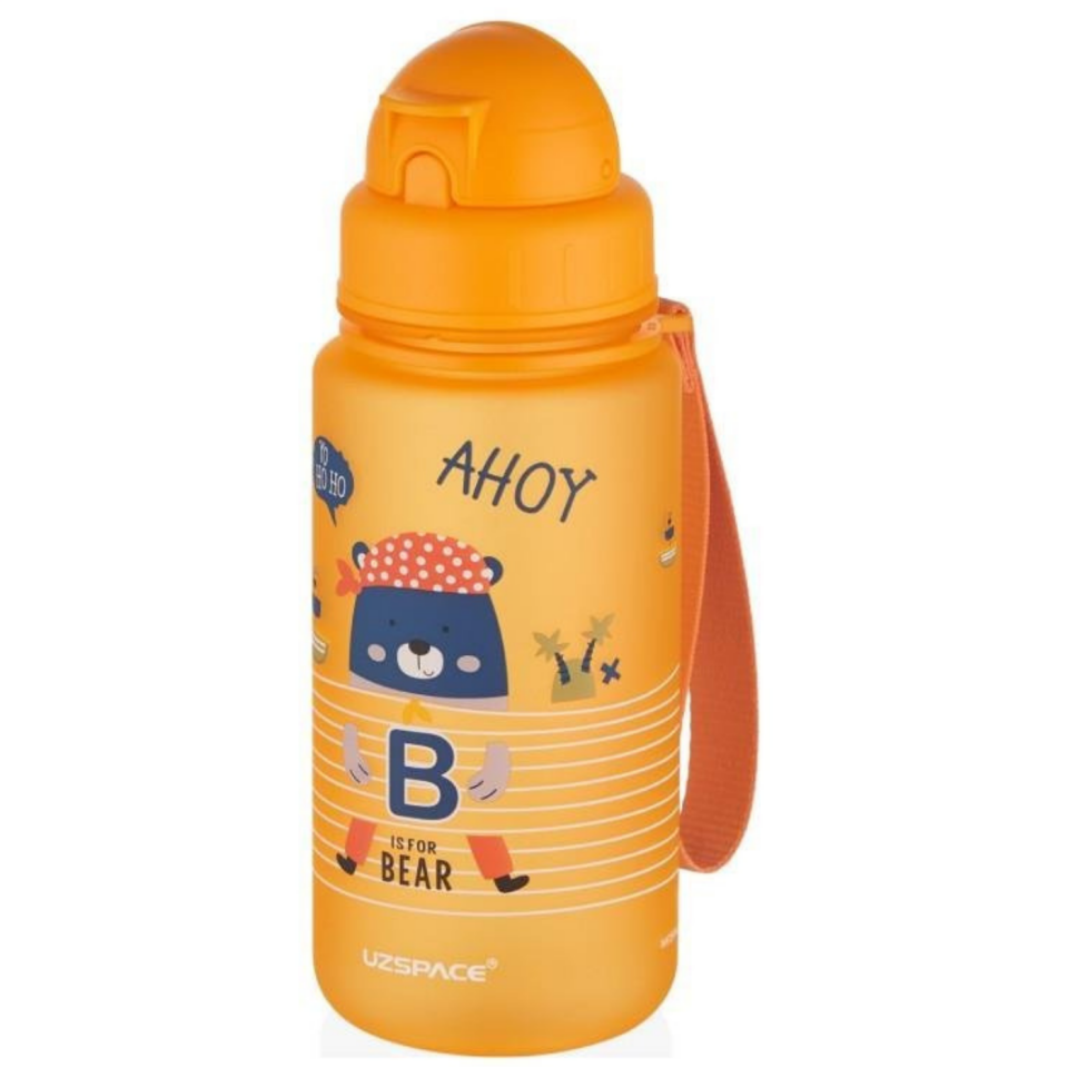 Uzspace 3024-5 Hayvan Desenli Tritan Suluk 400 ml Turuncu