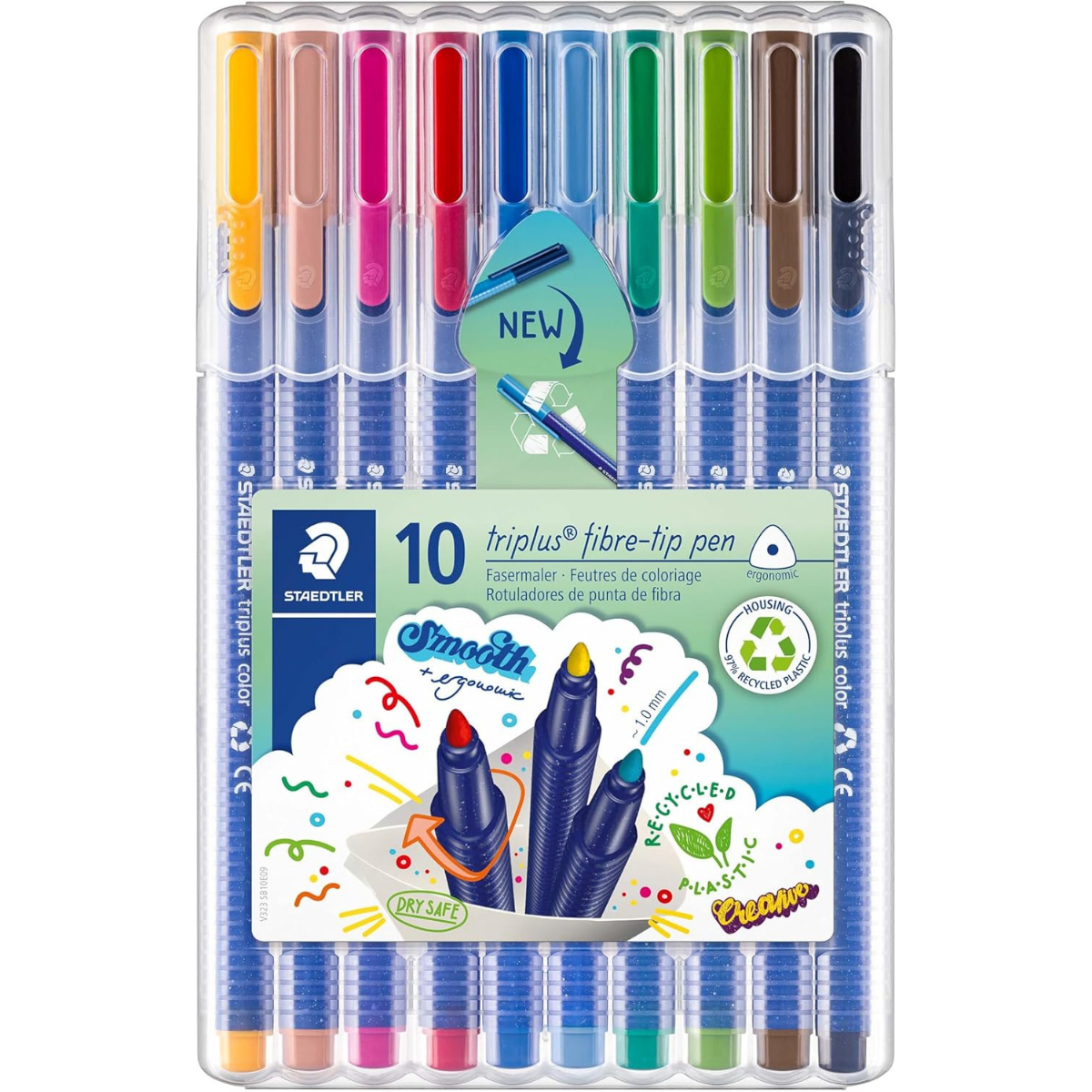 Staedtler Triplus Color 323-SB10-03 Keçeli Kalem 1.0 mm 10’lu Set