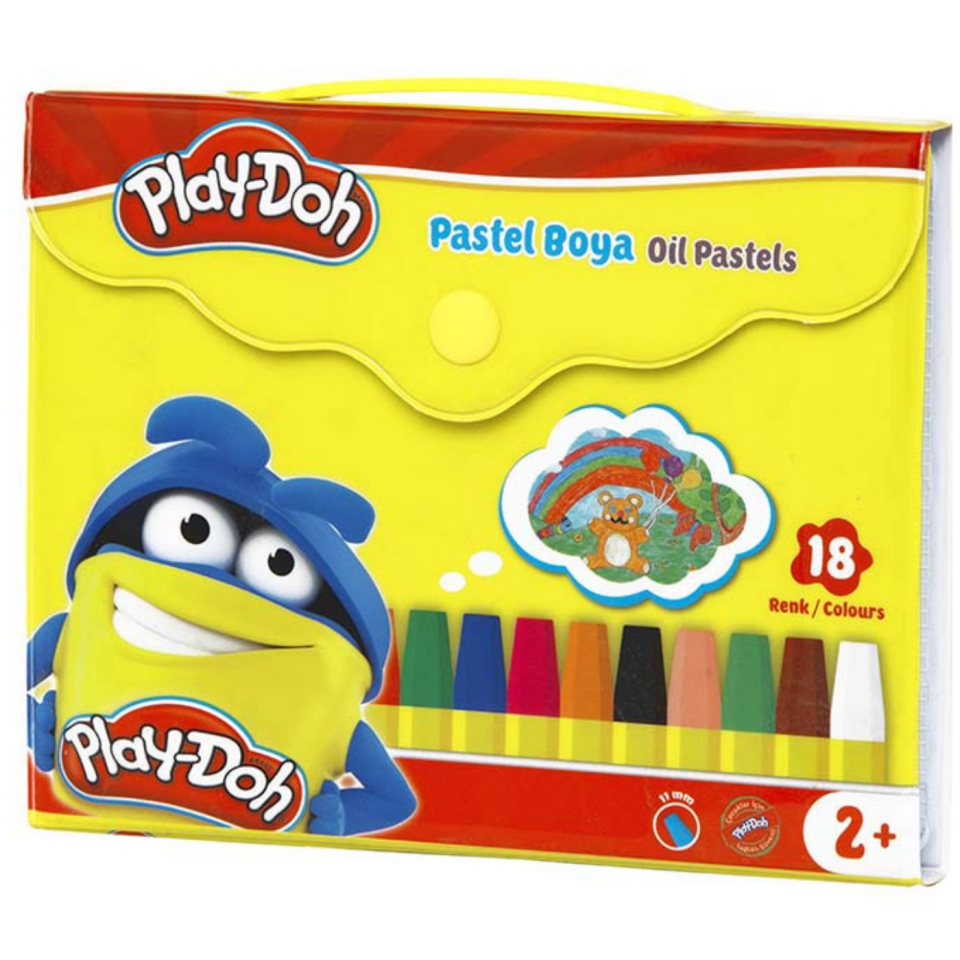 Play-Doh PA006 Pastel Boya Çantalı 18 Renk