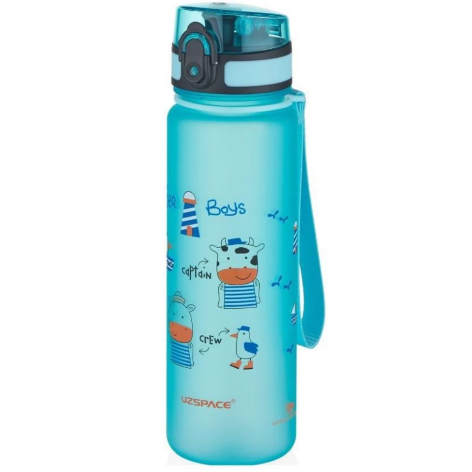  Uzspace 3026-5 Hayvan Figürlü Tritan Suluk 500 ml Turuncu