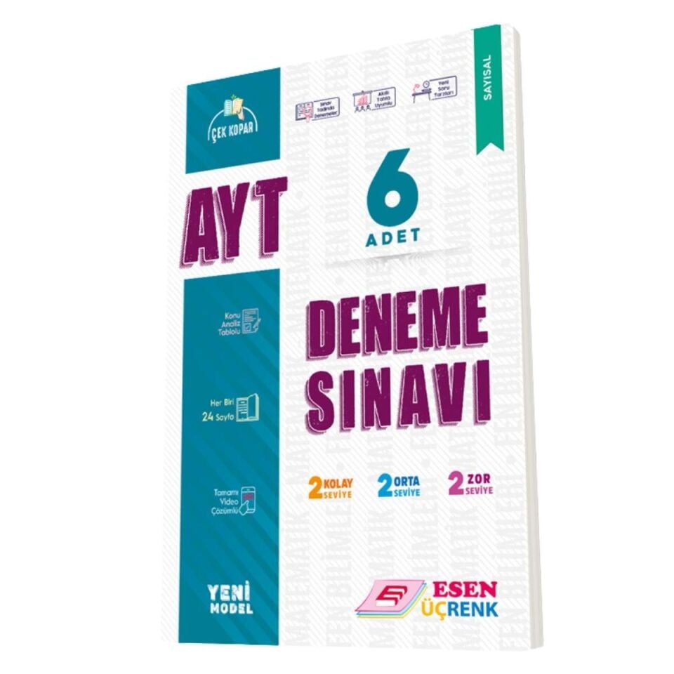 Esen Yayınları Üçrenk AYT 6'lı Deneme Seti (Sayısal)