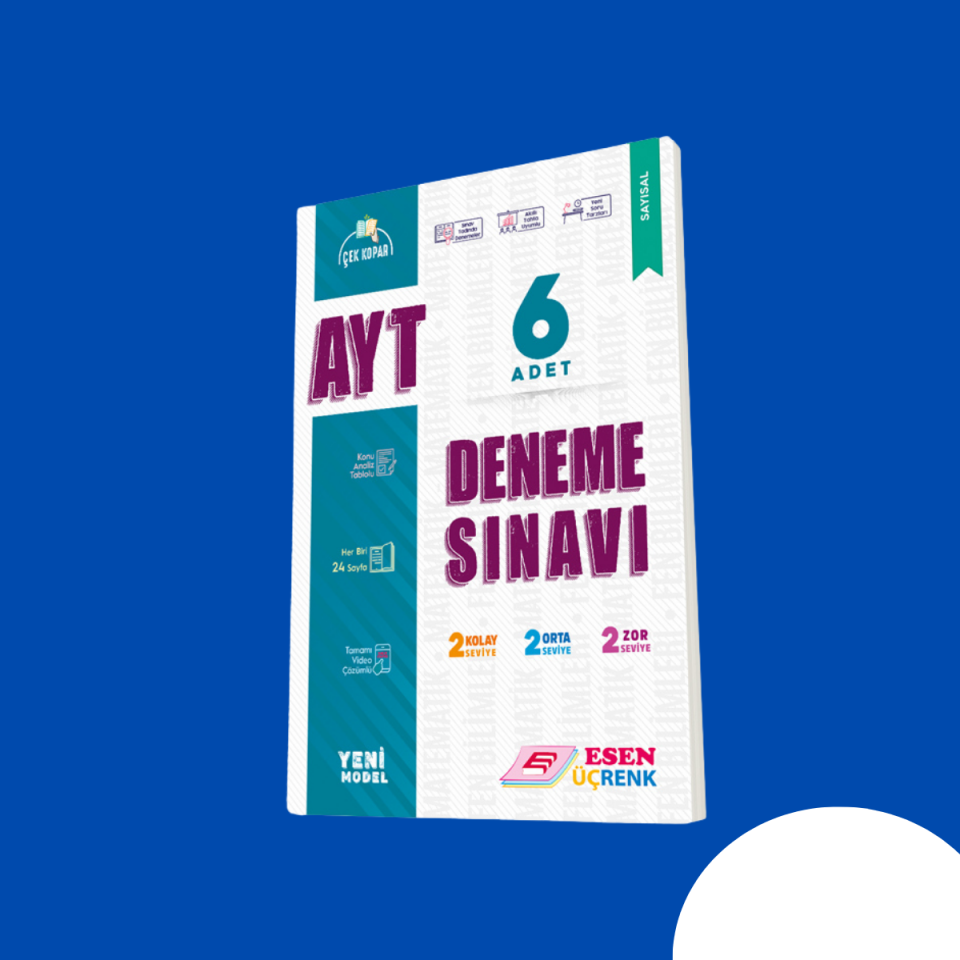 Esen Üçrenk Ayt 6'Lı Deneme Seti (Sayısal)