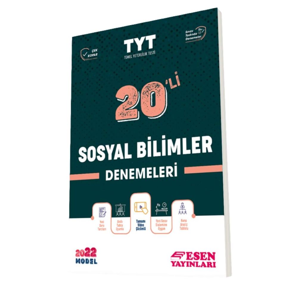 Esen Yayınları TYT 20'li Sosyal Bilimler Denemeleri
