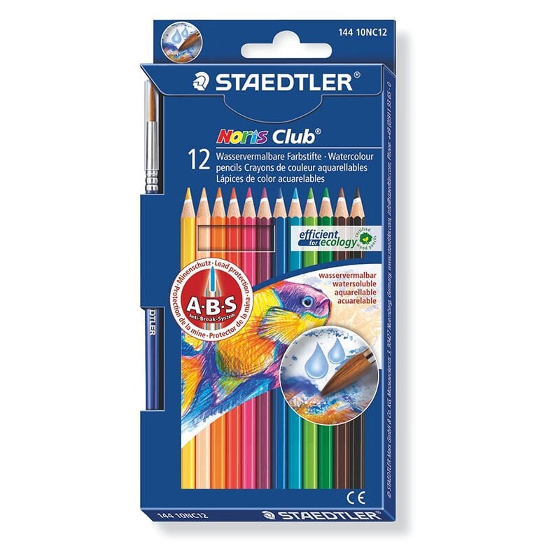 Staedtler Noris Club 12'li Aquarel Kuru Boya Seti