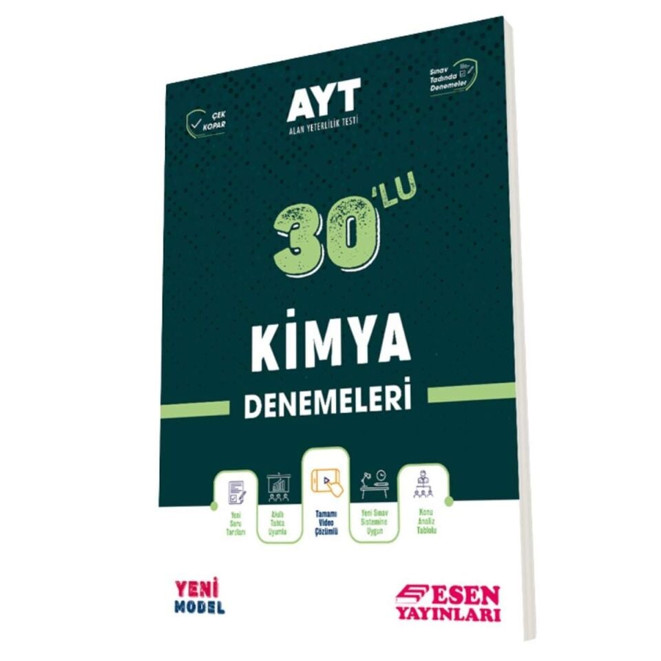 Esen Yayınları AYT 30'lu Kimya Denemeleri