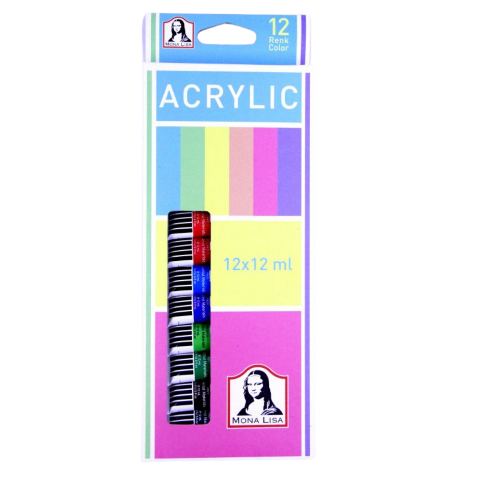 Monalisa Akrilik Boya 12x12ml Tüp