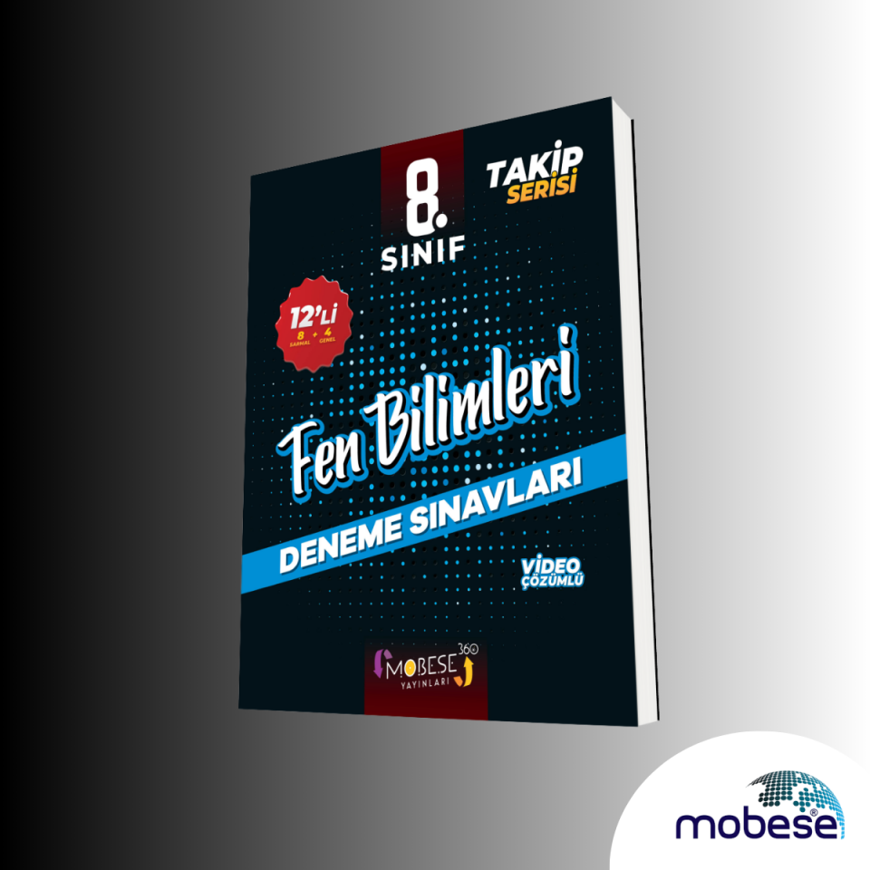 Mobese Yayınları Mobese 8.Sınıf 12'Li Fen Bilimleri Takip Seri Branş Denemeleri