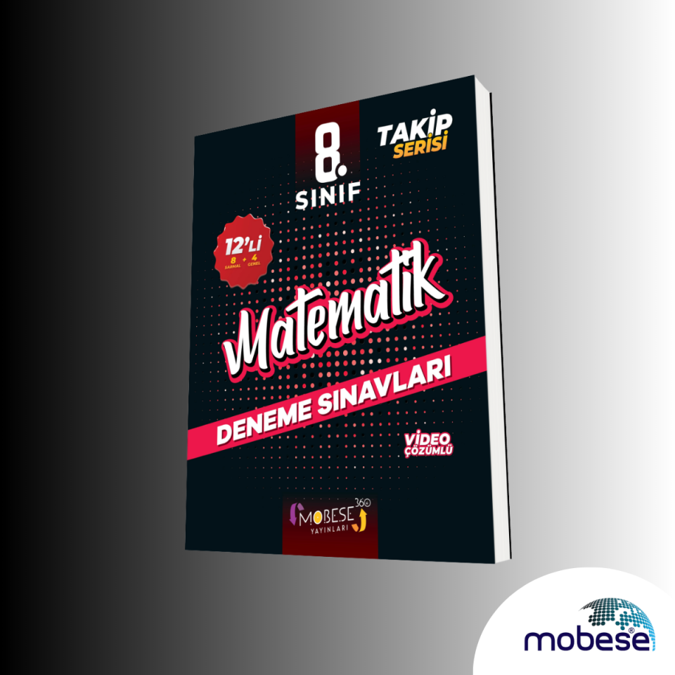 Mobese Yayınları Mobese 8.Sınıf 12'Li Matematik Takip Serisi Branş Denemeleri