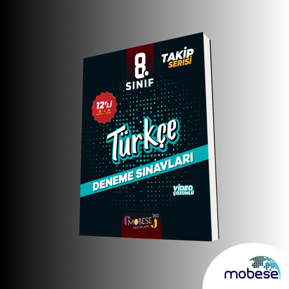 Mobese Yayınları Mobese 8.Sınıf 12'Li Türkçe Takip Seri Branş Deneme