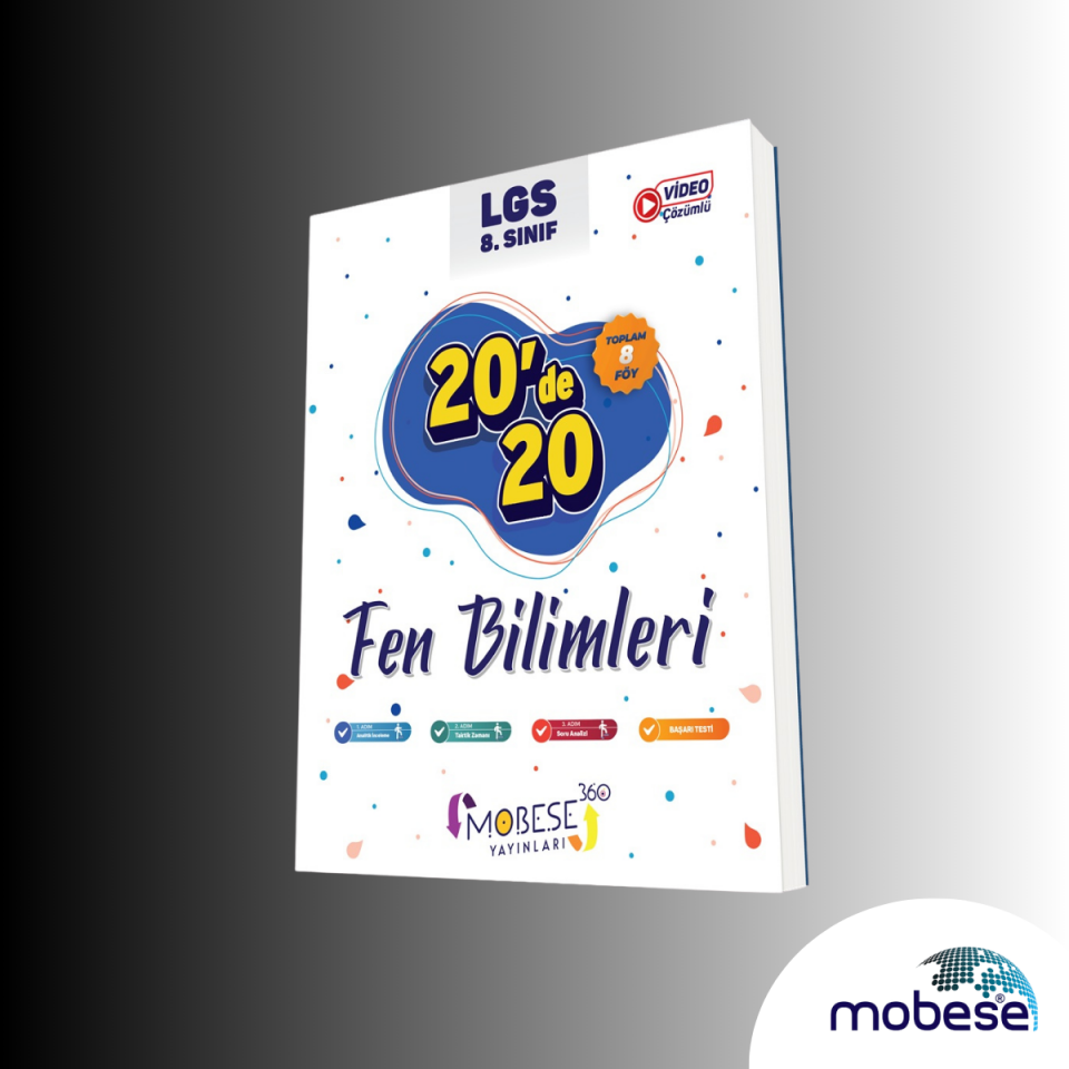 Mobese Yayınları Mobese 8.Sınıf 20'De 20 Fen Bilimleri Kitabı