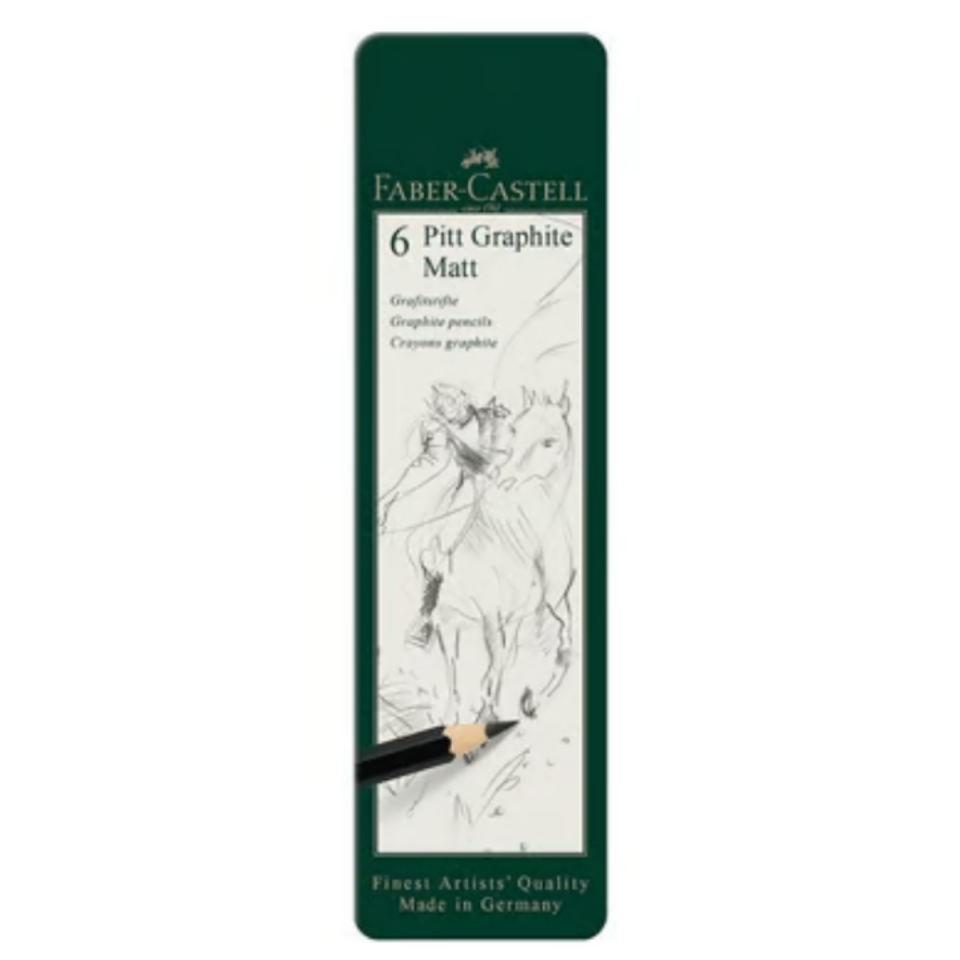 Faber-Castell Pitt Graphite Matt Dereceli Kalem 6'lı Set 115207