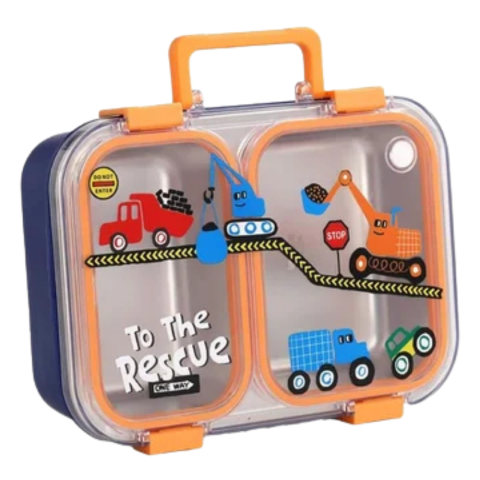 Vagonlife VGN-7155 2 Bölmeli Paslanmaz Çelik Yemek Kutusu Lunchbox 1000 ml Lacivert