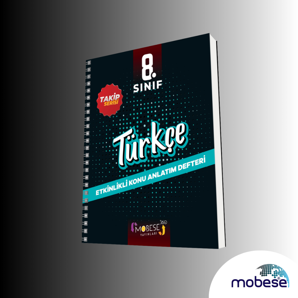Mobese Yayınları Mobese 8.Sınıf Türkçe Etkinlikli Konu Anlatım Defteri