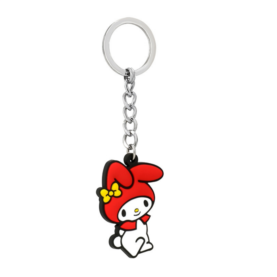 Hello Kitty Friends Temalı Zincirli Silikon Anahtarlık  - 3083304