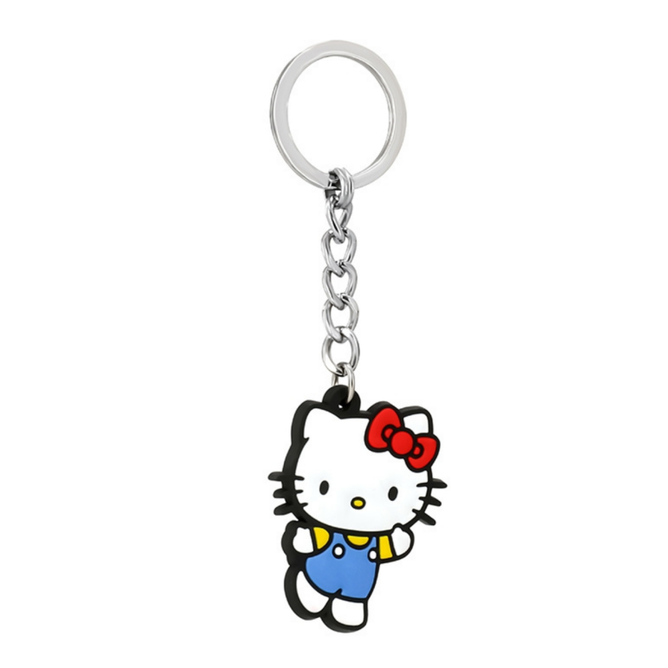 Hello Kitty Friends Temalı Zincirli Silikon Anahtarlık - 3083302