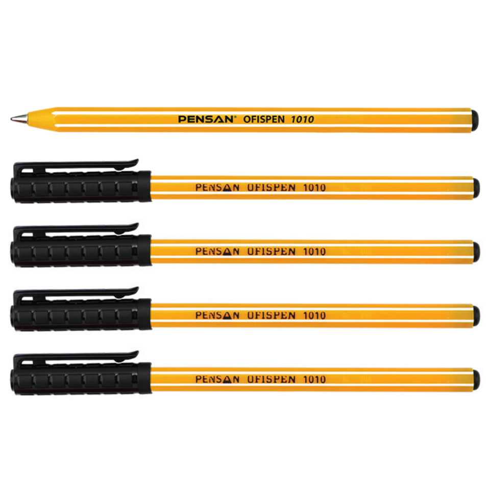 Pensan Triball Tükenmez Kalem Siyah 5'li Set 1003