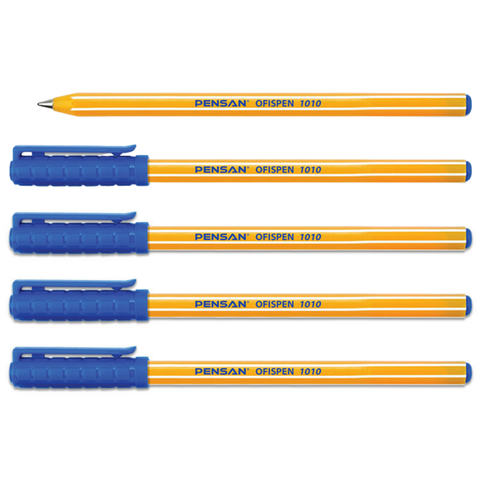 Pensan 1003 Triball Tükenmez Kalem Mavi 5'li Set