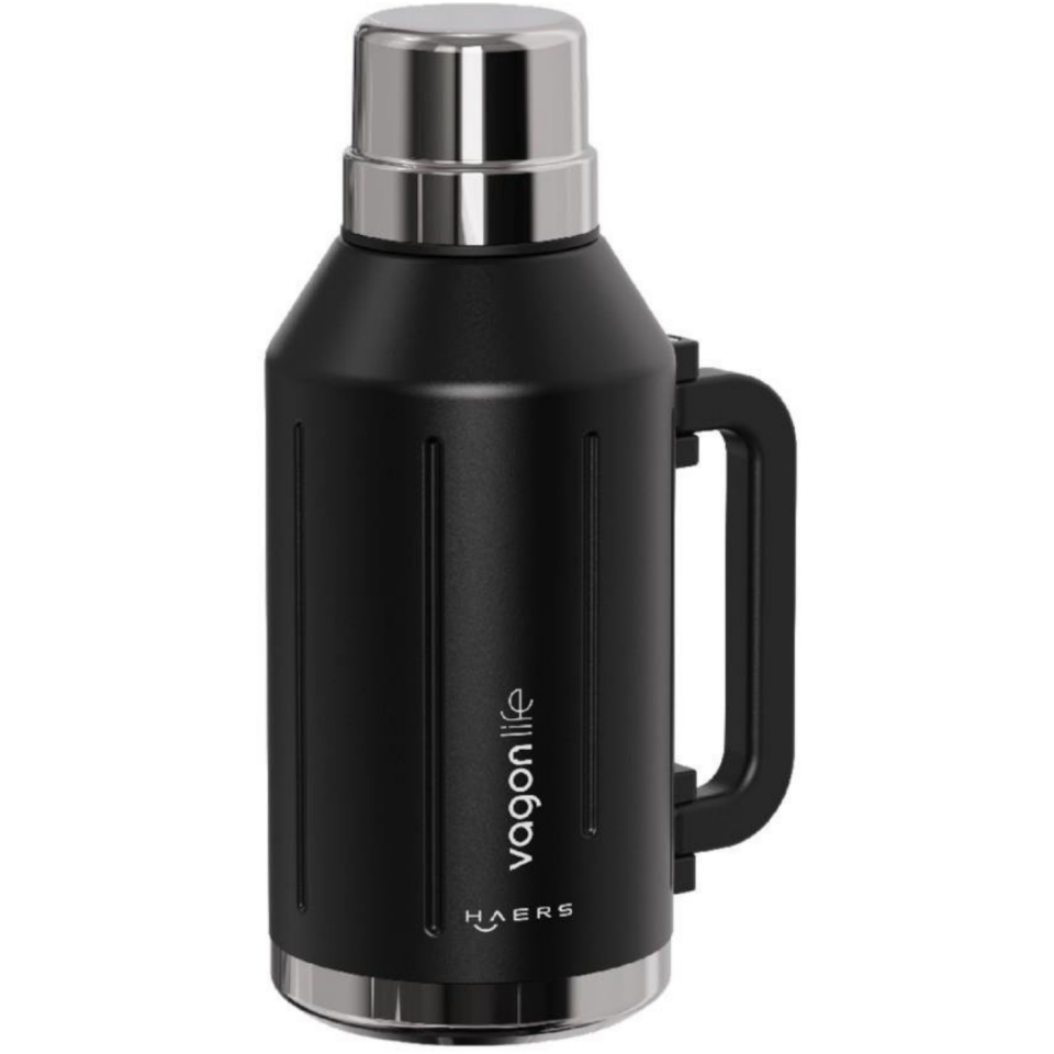 Vagonlife VGN-1004 Kulplu Bardaklı Paslanmaz Çelik Termos 1200 ml Yeşil