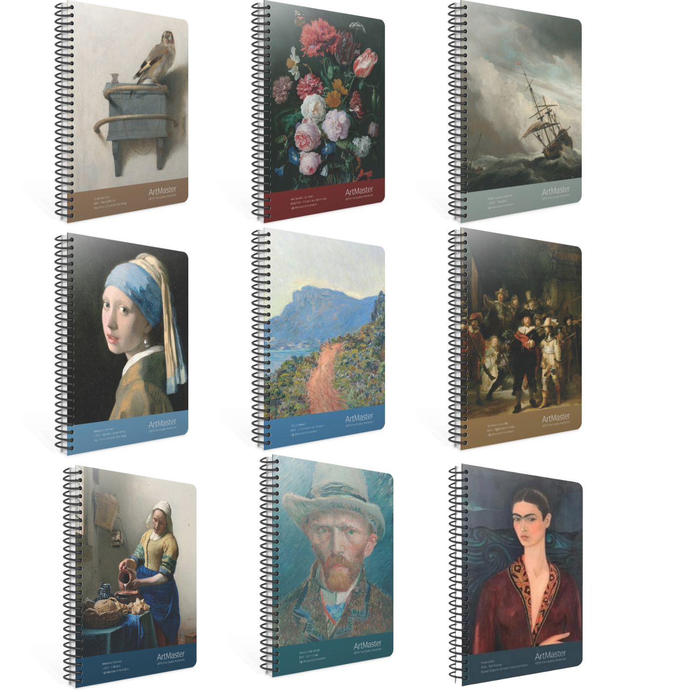 Gıpta 5599 Art Master 19x26 Spiralli Karton Kapak 100 Yaprak Çizgisiz Defter