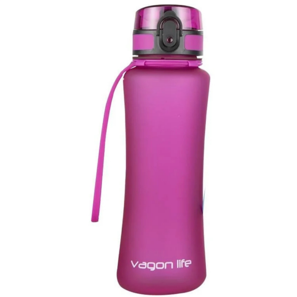 Vagonlife VGN-011 Soft-Touch Tritan Su Matarası 550 ml Mor