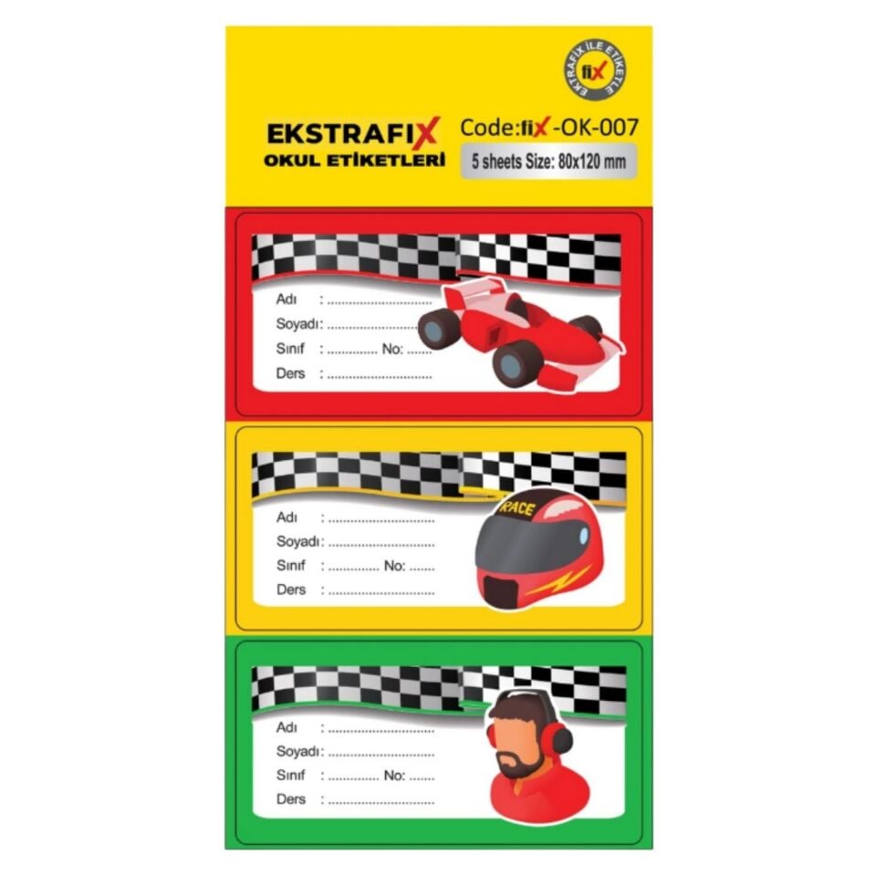 Ekstrafix Dl­015 Dekoratif Etiket  80X120mm